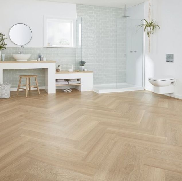 Van Gogh Herringbone Warm Brushed Oak
